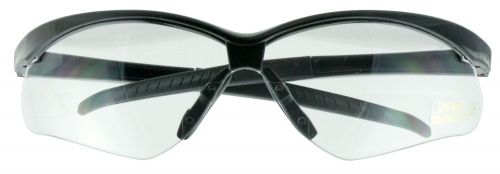 Walkers GWPSGLCLR Shooting Glasses Crosshair Shooting/Sporting Glasses Black Frame Polycarbonate Lens Clear