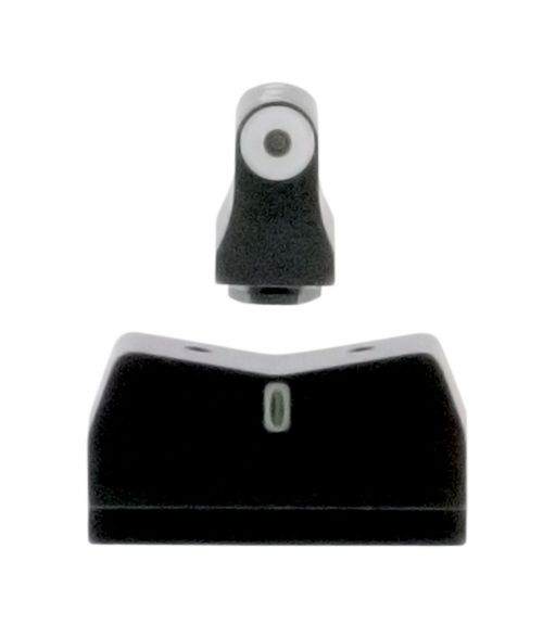 XS Sights DXT Big Dot Compatible w/For Glock 17,19,22-24,26-27,31-36,38 Suppressor Height Green w/White, Black
