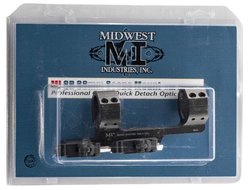 MIDWEST INDUSTRIES INC Quick Detach 1-Pc Base & Ring Combo 30mm Black Finish