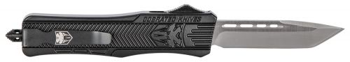 Cobra Tec Knives CTK-1 Medium 3 Tanto Black Plain D2 Steel Black Aluminum Handle OTF