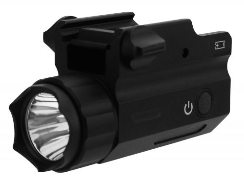 TacFire Pistol Compact Size Clear 360 Lumens Black Aluminum