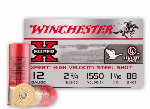Winchester Ammo Super X Xpert High Velocity 12 GA 2.75 1 1/16 oz BB Round 25 Bx/ 10 Cs