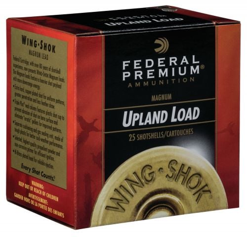 Federal Premium Upland Wing-Shok High Velocity 20 GA 2.75 1 oz 7.5 Round 25 Bx/ 10 Cs