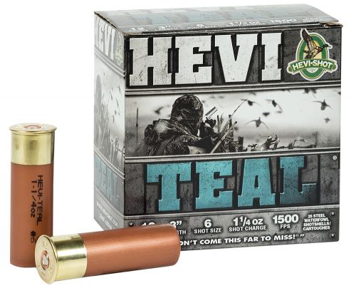 HEVI-Shot  Hevi-Teal 12 Gauge 3 1 1/4 oz  #6 Shot 25rd box