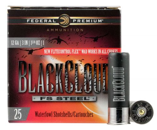 Federal Black Cloud FS Steel 12 Gauge 3 1 1/4 oz #1 Shot 25rd box