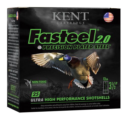 Kent Cartridge Fasteel 2.0 12 GA 3.5 1-3/8 oz BBB Round 25 Bx/ 10 Cs