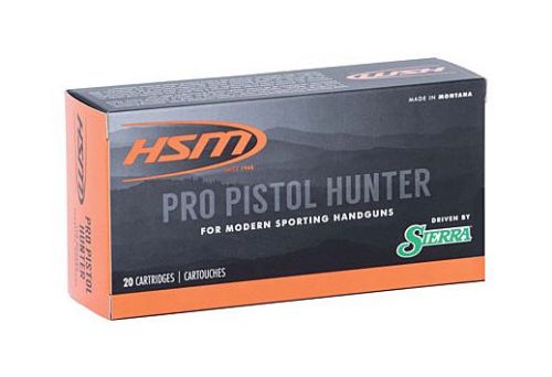 HSM Pro Pistol 500 S&W Mag 400 gr Jacketed Soft Point 20 Bx/ 20 Cs