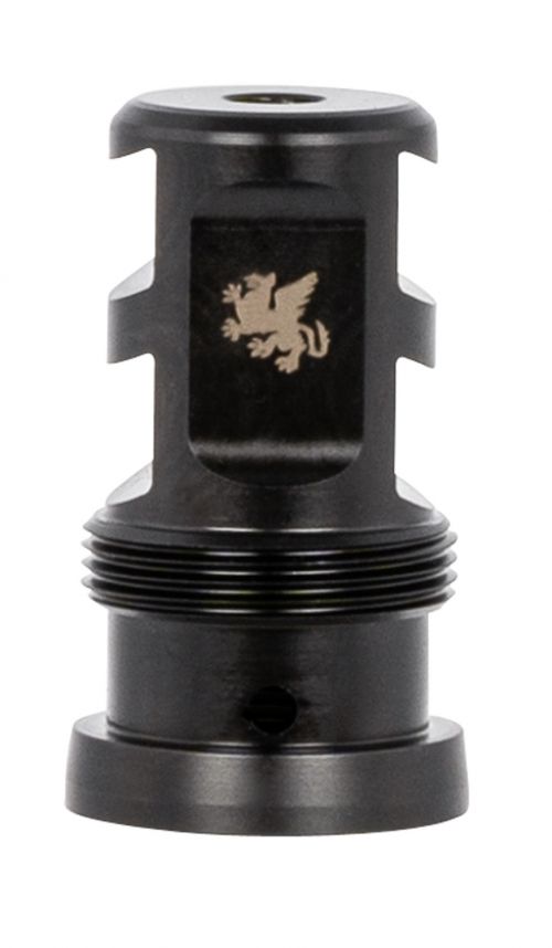 GRIFFIN ARMAMENT Paladin 2 Port Muzzle Brake .22 Cal 1/2-28 tpi 1.88 Melonite QPQ 17-4 Stainless Steel