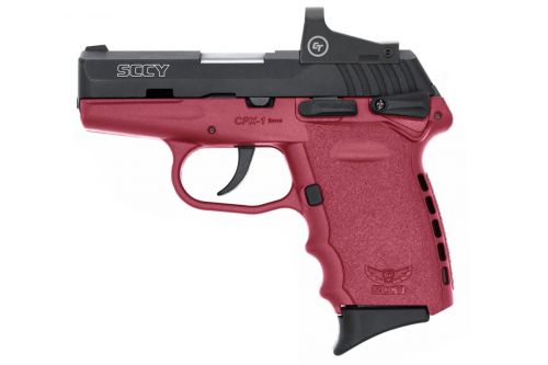 SCCY CPX-1 Red/Black 9mm Pistol with Crimson Trace Red Dot