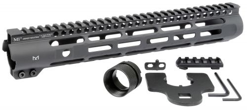 Midwest Industries Slimline AR-15 Black Hardcoat Anodized Aluminum/Polymer 12.625 Picatinny/M-LOK