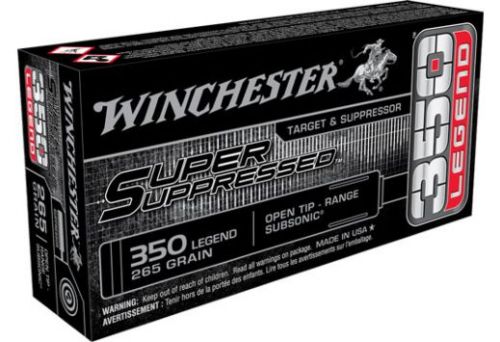 Winchester Ammo Super Suppressed 350 Legend 225 gr Open Tip Range 20 Bx/10 Cs