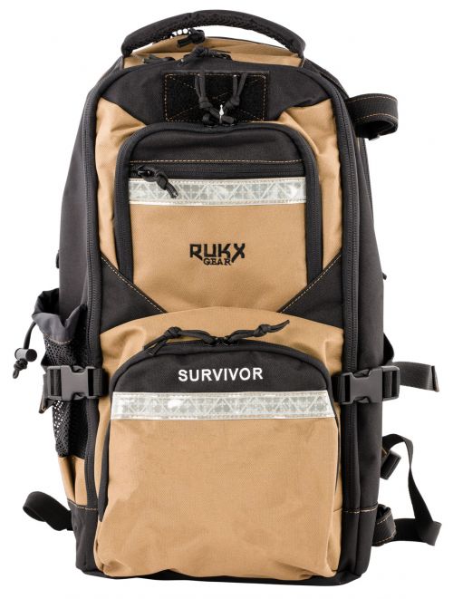 RUKX GEAR Survivor Backpack 600D Polyester 20 x 11 x 10 Tan