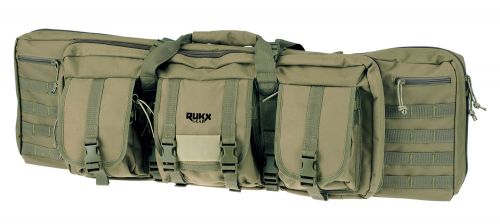 RUKX GEAR Tactical Double Gun 42 Green 600D Polyester 2 Rifles