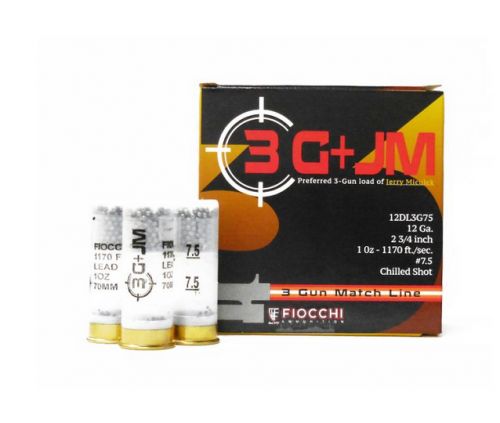 Fiocchi 3 Gun Match 12 GA 2.75 1 oz #7.5  25rd box