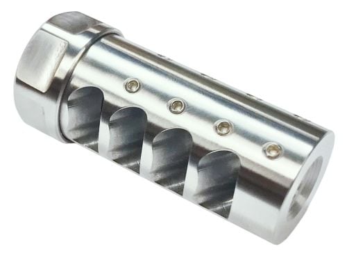 American Precision Arms Gen 3 Little Bastard Self Timing Brake Stainless Steel with 5/8-24 tpi Threads