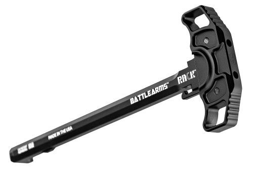 Battle Arms Development Rack Ambidextrous Charging Handle AR-15, AR-10 Black Hardcoat Anodized 7075-T6 Aluminum