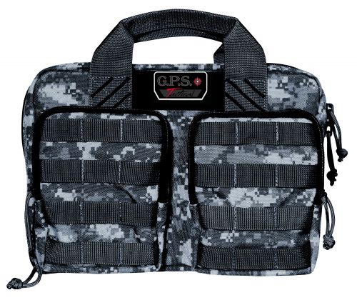 G*Outdoors Tactical Range Bag Quad +2 Gray Digital 1000D Nylon Teflon Coating