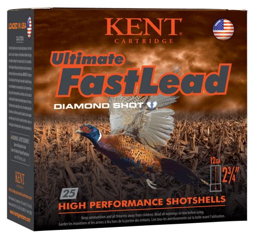 Kent Cartridge Ultimate Fast Lead 12 Gauge 2.75 1 1/4 oz 4 Shot 25 Bx/ 10 Cs