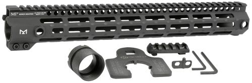 Midwest Industries Tactical G4M Handguard AR-15 Black Hardcoat Anodized Black 15 6061-T6 Aluminum M-LOK