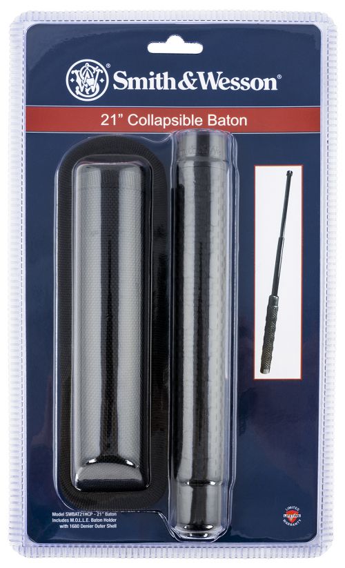 Schrade Smith & Wesson Collapsible Baton 12.80 4130 Seamless Alloy Tubing Blade Thermoplastic Rubber Handle