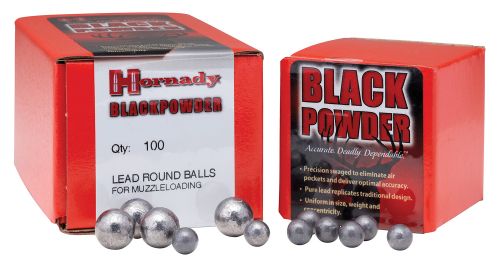 Hornady 6060 Black Powder Lead Balls 44 Cal .451 100 Per Box