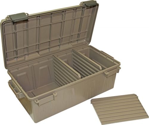 MTM Case-Gard Ammo Crate Beige High Impact Polypropylene 21 x 11.2 x 7.5 75 lbs
