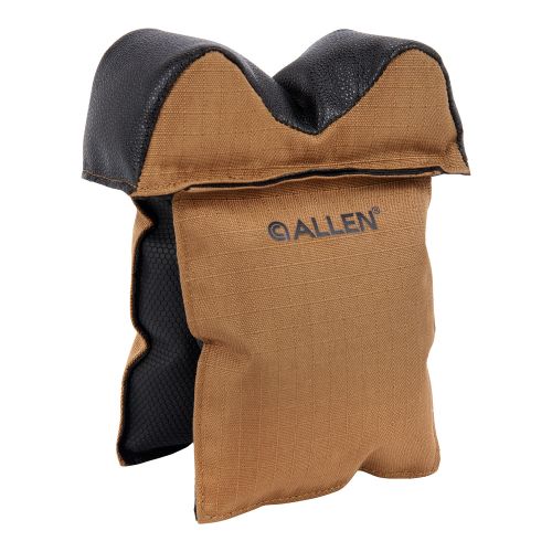 Allen X-Focus Window Shooting Rest Prefilled Front Bag made of Coyote with Black Accents Polyester, weighs 1.29 lbs, 5.50