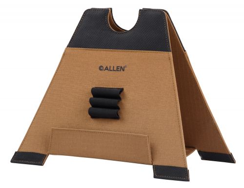 Allen X-Focus Shooting Rest made of Coyote with Black Accents Polyester, weighs 1.26 lbs, 12 L x 10.50 H & Foldable Desi