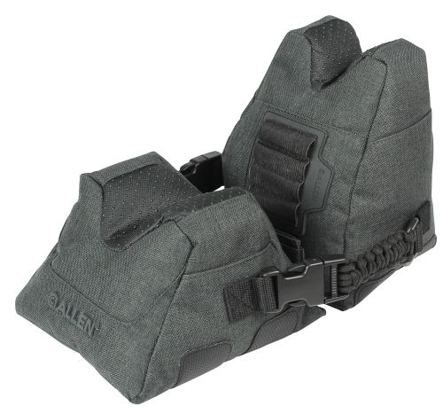 Allen Eliminator Shooting Rest Prefilled Front and Rear Bag made of Gray Polyester, weighs 4.50 lbs, 11.50 L x 7.50 H & 