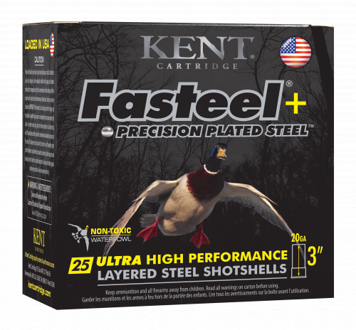 Kent Cartridge K203FSP282X4 Fasteel 2.0 20 Gauge 3 1 oz 2x4 Shot 25 Per Box/ 10 Cs