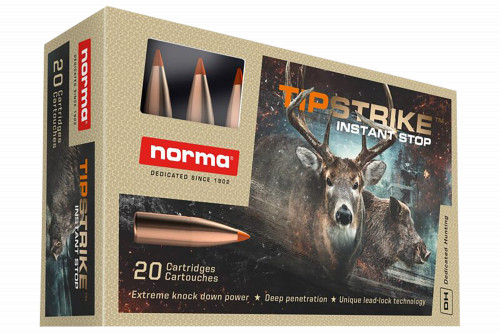 Norma Ammunition (RUAG) 20174352 Dedicated Hunting Tipstrike .308 Win 170 gr/Polymer Tip 20 Per Box/ 10 Cs