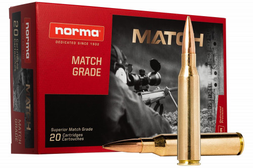 Norma Ammunition (RUAG) 20177352 Match Golden Target .338 Lapua Magnum 250 gr/Hollow Point Boat-Tail (HPBT) 20 Per Box/ 10 Cs