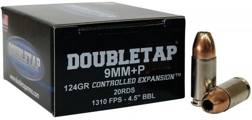 DoubleTap Ammunition 9mm +P 124 gr 20 Per Box