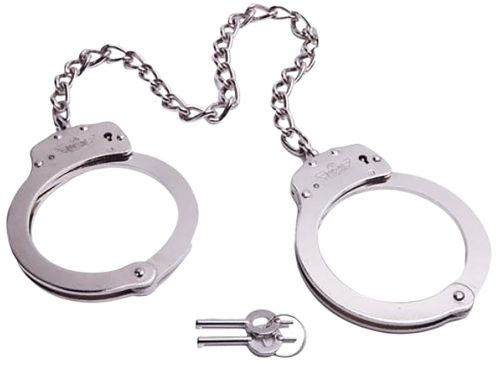 S&W Handcuffs UZI Silver Includes 2 Keys