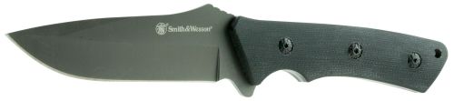 S&W Knives Full Tang Fixed 4.38 7Cr17MoV Titanium-Coat Drop Point G10 Bl