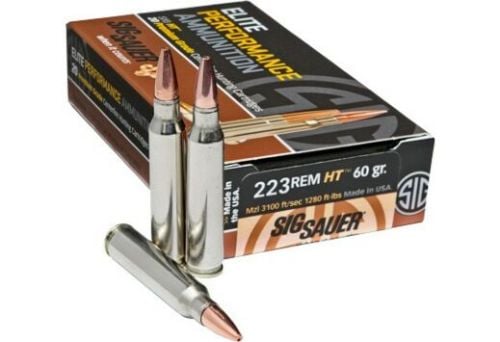 Sig Sauer AMMO .223 Remington 60GR ELITE HUNTING HT 20/