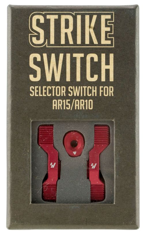 Strike Strike Switch 60/90 Degree Red Aluminum AR-Platform Ambidextrous