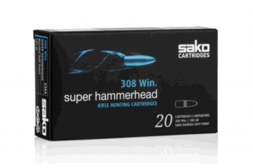 Sako Super Hammerhead Soft Point 308 Winchester Ammo 180 gr 20 Round Box