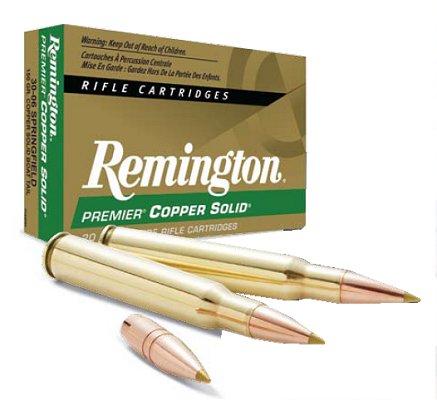 Remington 308 Winchester 150 Grain Copper Solid Tipped