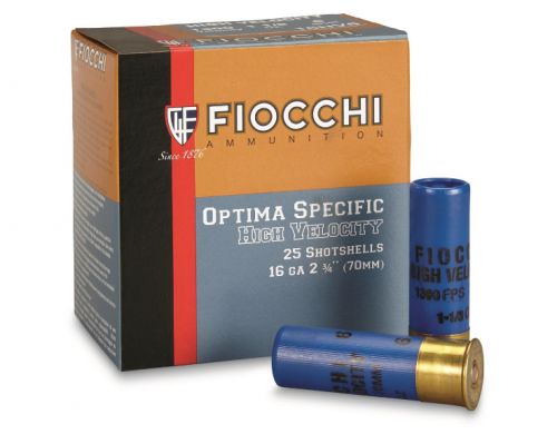 Fiocchi 16HV5 High Velocity 16 Gauge 2.75 1 1/8 oz 5 Shot 25 Bx/ 10 Cs