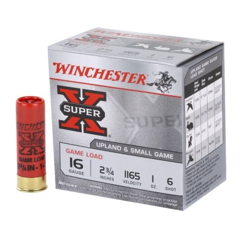 Winchester SUPER-X 16GA. 2.75  1oz #6  25rd box