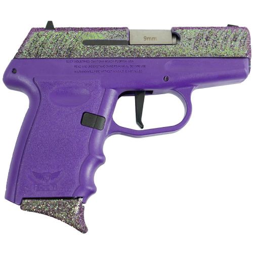 SCCY DVG 1 Custom Glitter Joker 9mm Semi-Auto Handgun