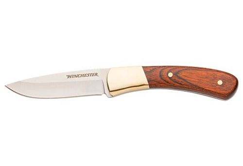 Winchester Knife 7 Oal Fixed Ss/wood Handle W/sheath