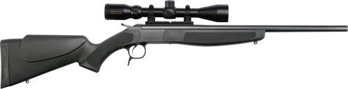 CONNECTICUT VALLEY ARMS Scout Compact, Break Action Rifle, Blued Bbl, Black Synthetic Stock, .243, KONUS 3-9X32, 22 Bbl