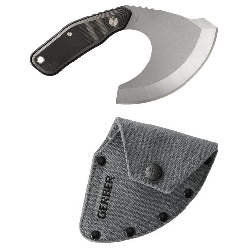 Gerber Downwind Ulu Fixed Blade Knife Grey Blister