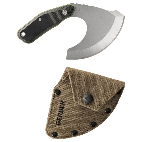 Gerber Downwind Ulu Fixed Blade Knife Green Box