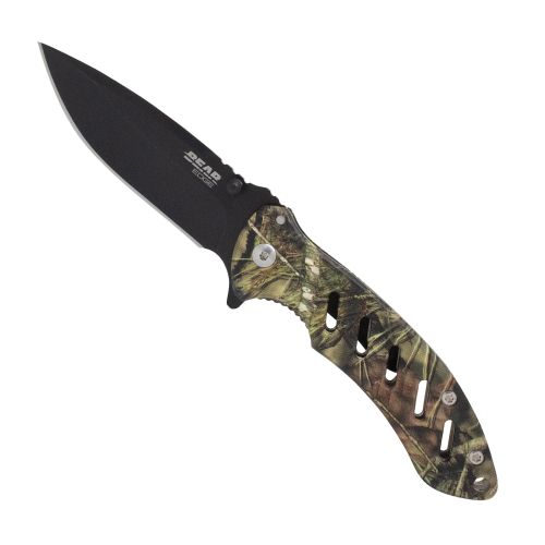 BRISK 1.0 9 3/4 BLACK BLADE REALTREE EDGE CAMO FIXED BLADE W/BALLISTIC SHEA