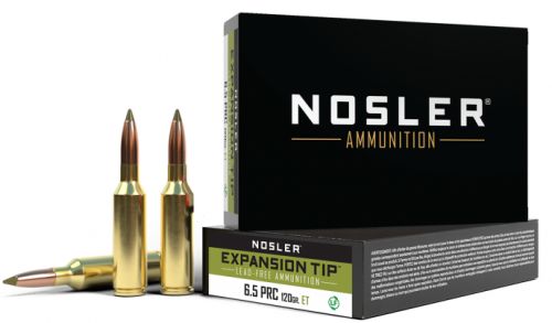 Nosler Expansion Tip Rifle Ammunition 6.5 PRC 120 gr. ET SP 20 rd.