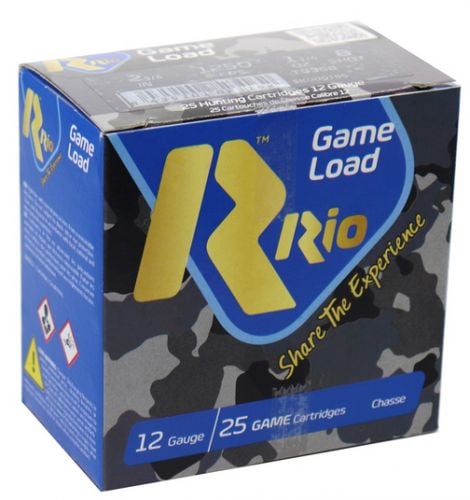 Rio Game Load 36 Hunting Loads 12 ga. 2 3/4 in. 1 1/4 oz. 8 Shot 25 rd.