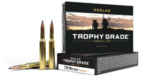 Nosler Trophy Grade Rifle Ammunition 270 Win. 150 gr. PT SP 20 rd.